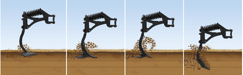 Travail du sol - Déchaumeur à dents - Déchaumeur à dents CROSSLAND