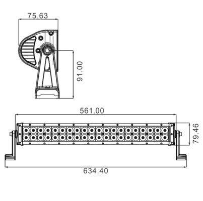 Eclairage, signalisation - Phares de travail - Barre d'éclairage LED 120 W