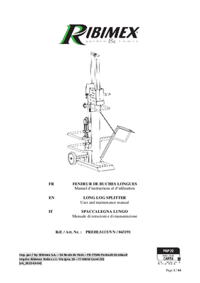 Bois - Fendeuses électrique - Fendeuse de bûches électrique 10 T
