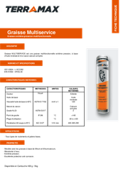 Lubrifiants - Graisses - Graisse multiservice