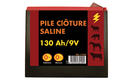 Clôtures - Batteries et piles - Pile saline 9 V 130 Ah