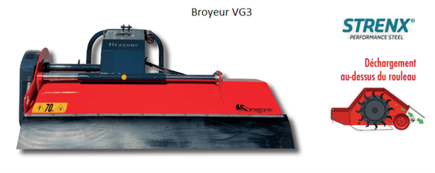 Entretien - Broyeur axe horizontal - Broyeur horizontal champs