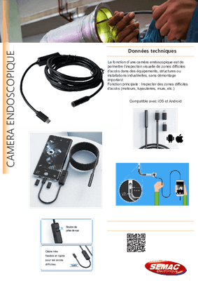 Equipement ferme, jardin - Surveillance - Caméra endoscopique