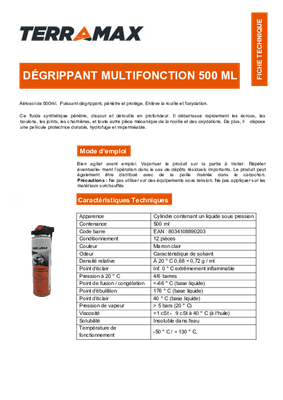 Consommables atelier - Dégrippants - Dégrippant multifonction
