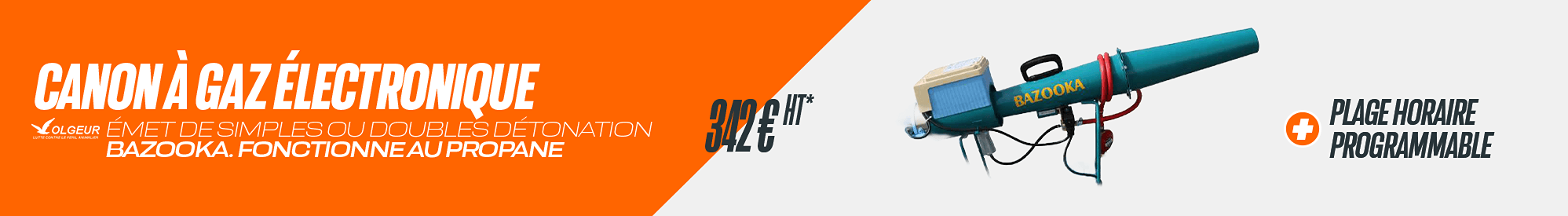 Canon à gaz électronique BAZOOKA